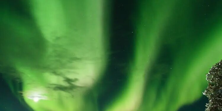 Aurora boreal en Inari, Finlandia