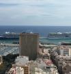 Dos cruceros atracados ayer, 11 de octubre, en los muelles de Alicante