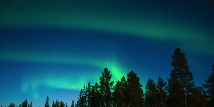 Aurora boreal en Laponia