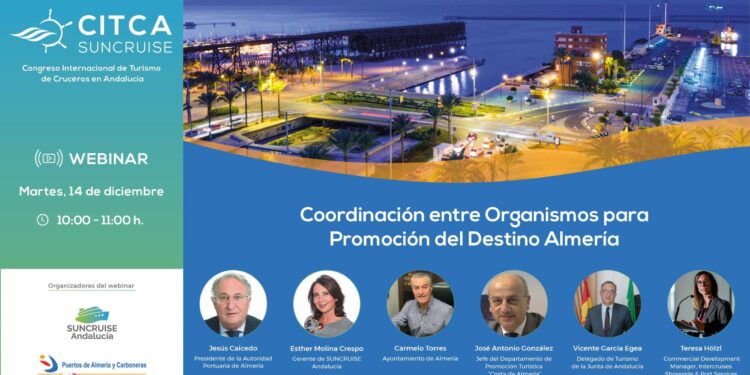 Almería se promocionará como destino de cruceros en una jornada online organizada por Citca Suncruise