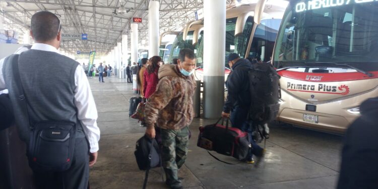 Incrementaron viajes por temporada navideña en SLP