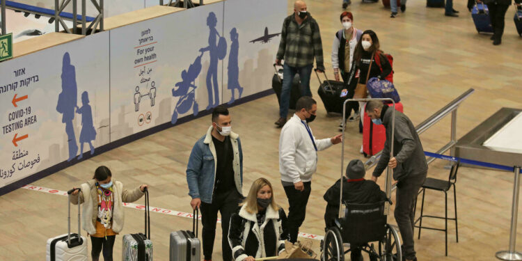 Israel prohíbe los viajes de EEUU por la variante ómicron del covid