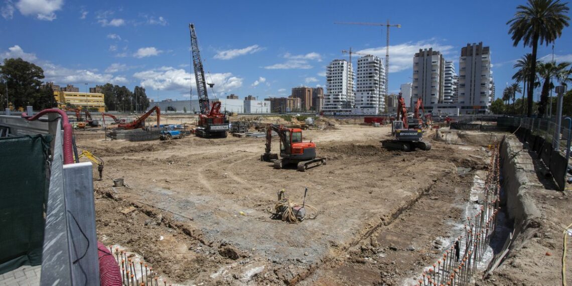 Imagen de archivo de las obras del Casal España Arena de València.