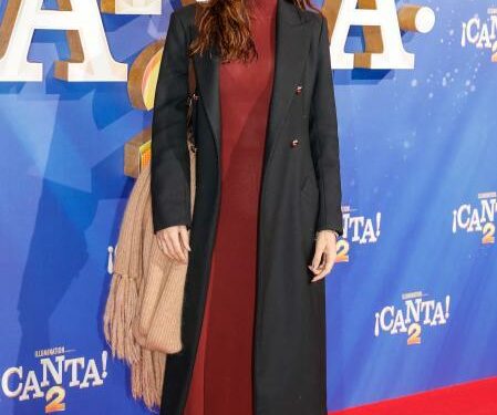 Sara Carbonero en el estreno de 'Canta 2' en Madrid