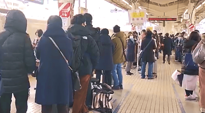Los viajes domésticos en Japón están en su punto más alto por fin de año