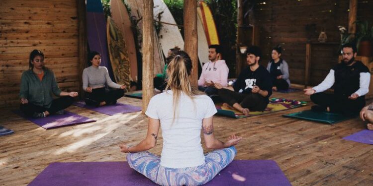 Meditación de arena y mar.