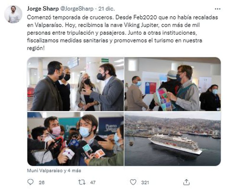 Crucero en Chile.