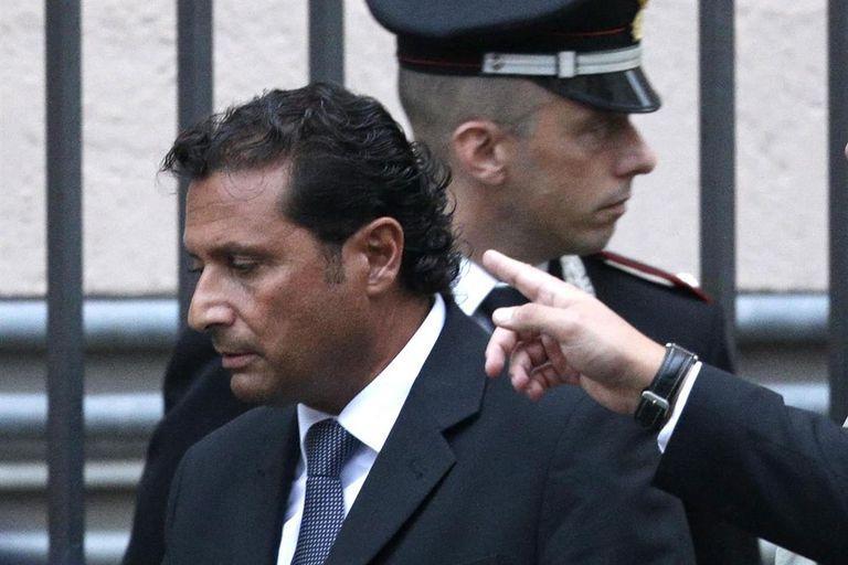 El ex comandante del Costa Concordia, Francesco Schettino.