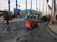 Carro de gorditas sufre daños tras choque en Torreón