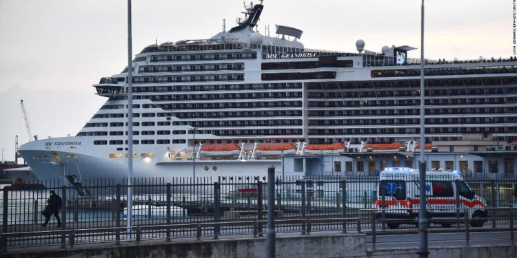Brote de Covid golpea al crucero por el Mediterráneo MSC Grandiosa