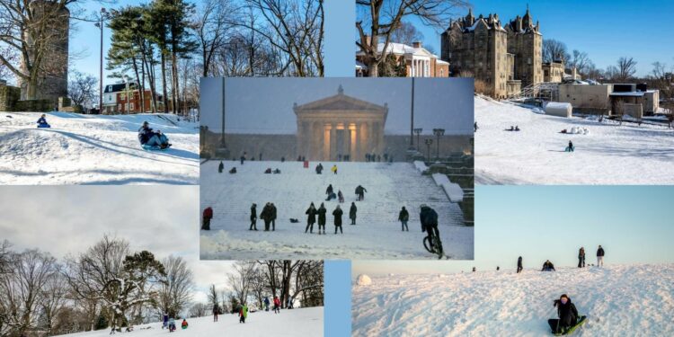 En fotos: Disfruta en grande de la nieve en las mejores colinas para trineos en Filadelfia | Fotos | Univision 65 Philadelphia WUVP