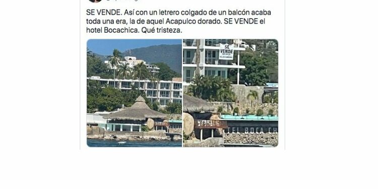 Hotel Boca Chica cuelga anuncio de "Se Vende" y envía la peor señal turística en Acapulco