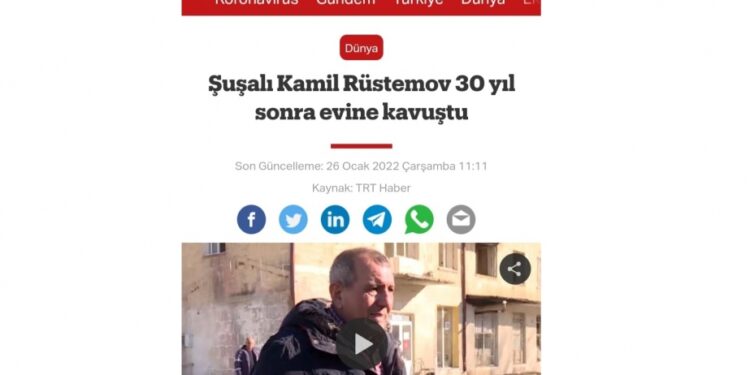 TRT Haber informa sobre los viajes en autobús a las regiones liberadas de Azerbaiyán