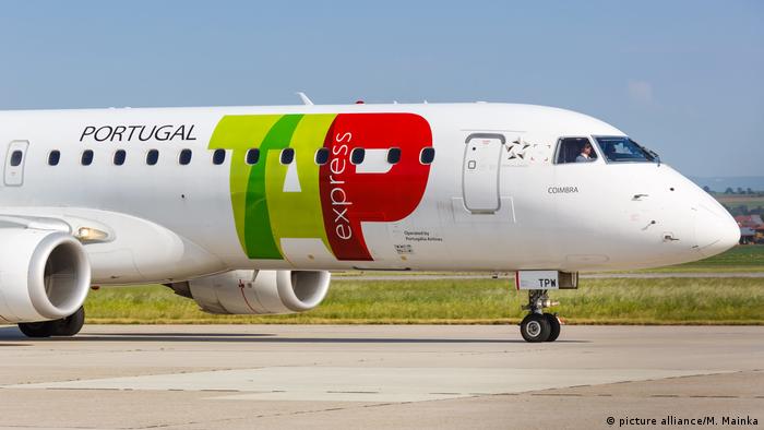 Avión de la aerolínea portuguesa TAP.