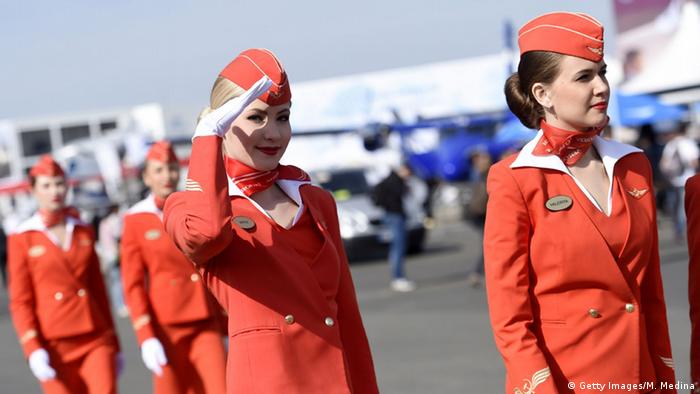 La tripulación de Aeroflot.