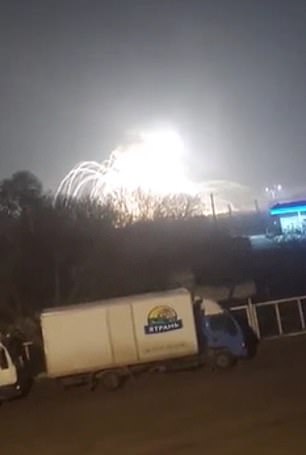 Video de Krasnopillia, cerca de Odessa en la esquina suroeste de Ucrania que pretendía mostrar parte de una invasión terrestre.
