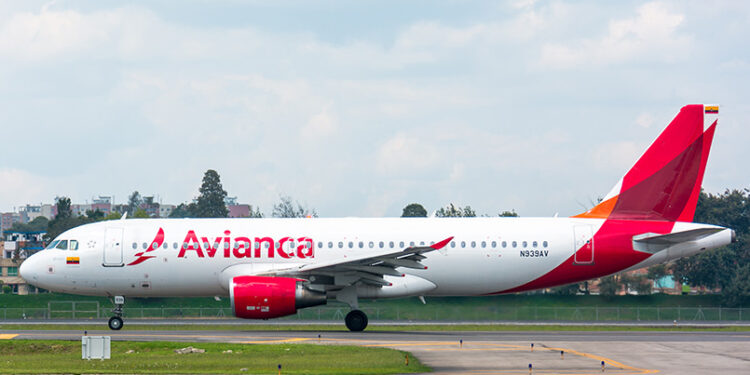 Airbus A320 de Avianca en Bogotá.