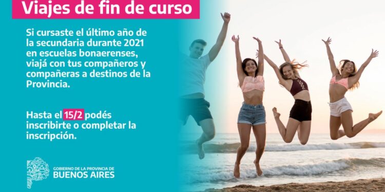 El martes finaliza el plazo de inscripción para los viajes de fin de curso que impulsa la provincia