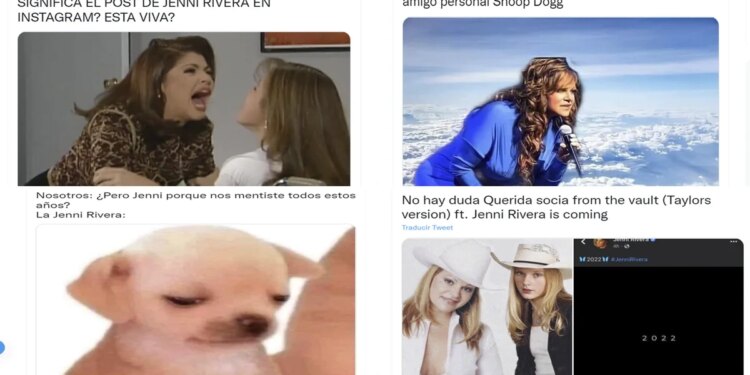 Los mejores memes que dejó el extraño mensaje en redes sociales de Jenni Rivera