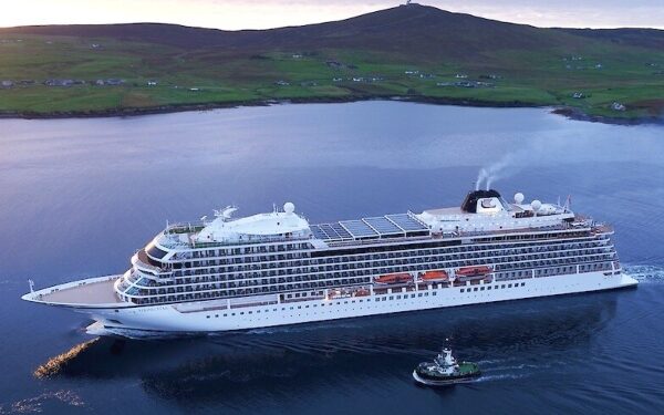 Mal tiempo obliga a cancelar visita inaugural del Viking Venus a Puerto de Lerwick
