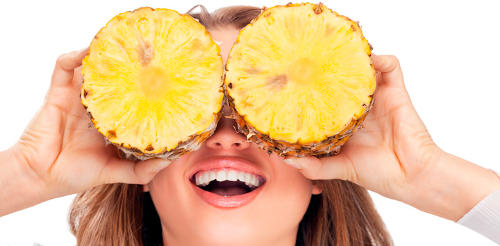 Comer piña da felicidad