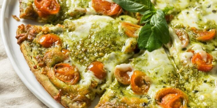 pizzas superalimento albahaca