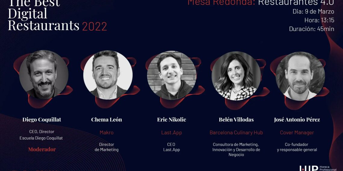 Restaurantes inteligentes 4.0. - 09/03/2022 / 13:15h - 14:00h / Digital Theatre