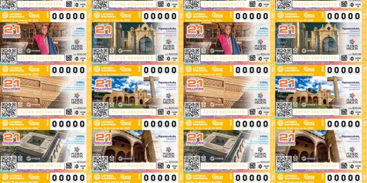 La Belleza de los Pueblos Mágicos de Oaxaca engalana serie de billetes de lotería