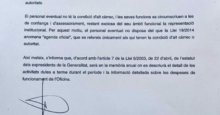 ERC impidió que Transparencia supervisara los viajes del 'número dos' de Puigdemont a Rusia