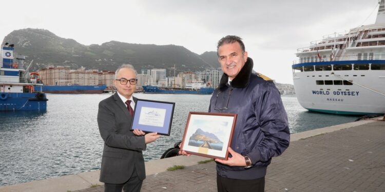 El crucero World Odyssey realizó su escala inaugural en Gibraltar