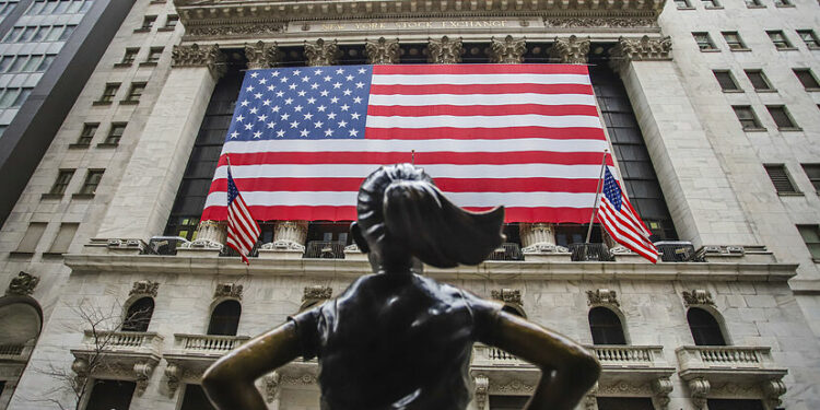 Fachada de la Bolsa de Nueva York.