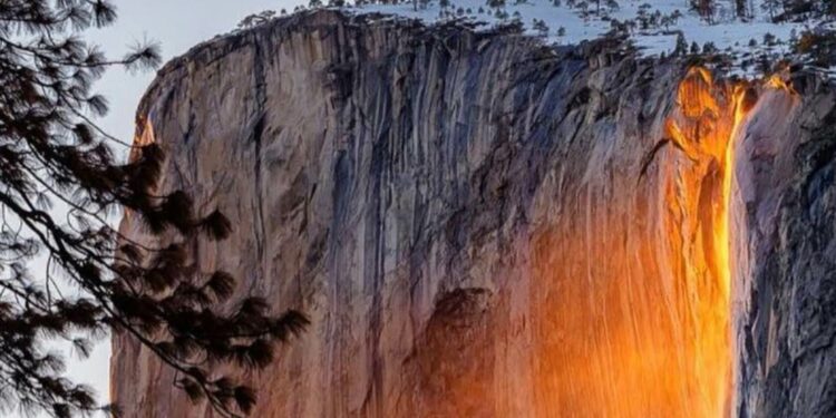 La cascada de fuego, el increíble espectáculo del Parque Yosemite - Ladera  Sur
