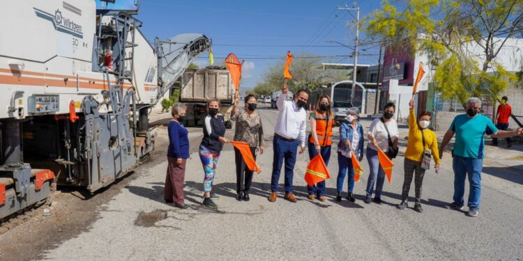 Inicia Toño Astiazarán rehabilitación de calle Arizona