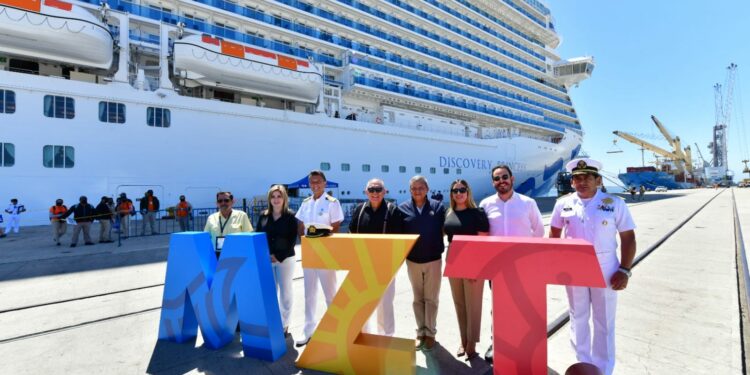 Llega a Mazatlán por primera vez el crucero Discovery Princess