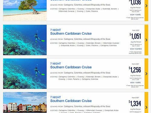 Royal Caribbean lanza nuevos cruceros 2023-2024 desde Panamá