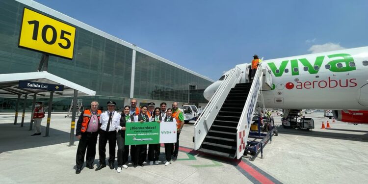 Viva Aerobus dio inicio a sus operaciones desde el nuevo Aeropuerto Internacional Felipe Ángeles, en sus rutas Monterrey y Guadalajara