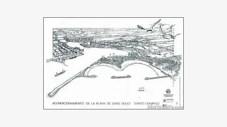  Boceto de la intervención propuesta en 1982 por la empresa Sogreah.