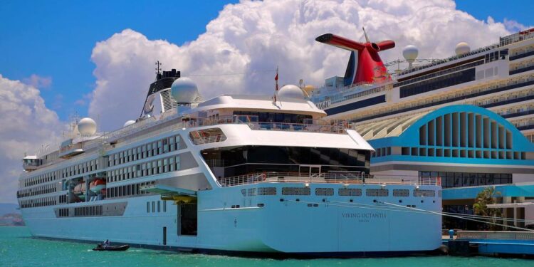 Vista la Isla el crucero Viking Octantis
