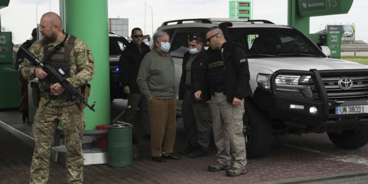 Antonio Guterres llegó a Kiev en misión paz para reunirse Zelenski tras ver a Putin