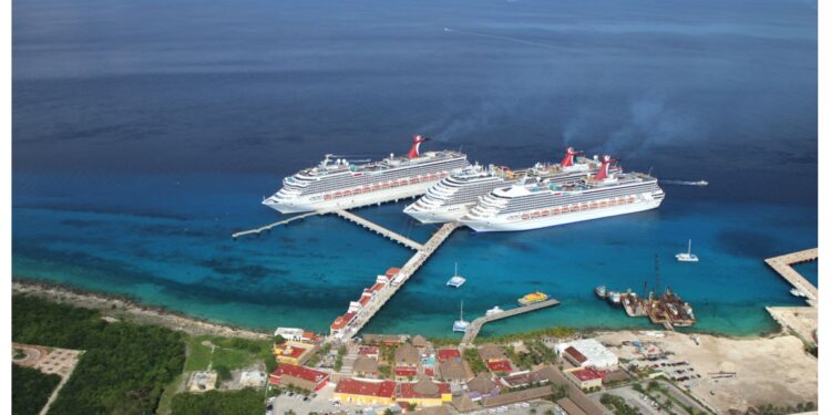 Cozumel recibe un tercio de los pasajeros de crucero que antes de la pandemia