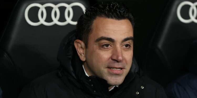 Xavi Hernández durante el Clásico