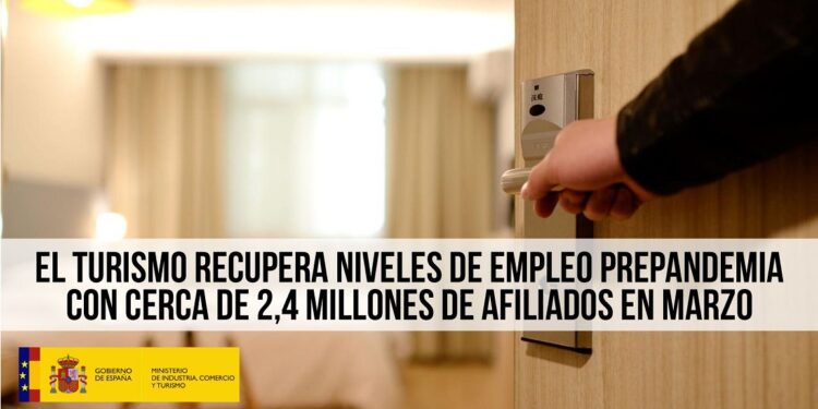 El turismo en España recupera niveles de empleo prepandemia