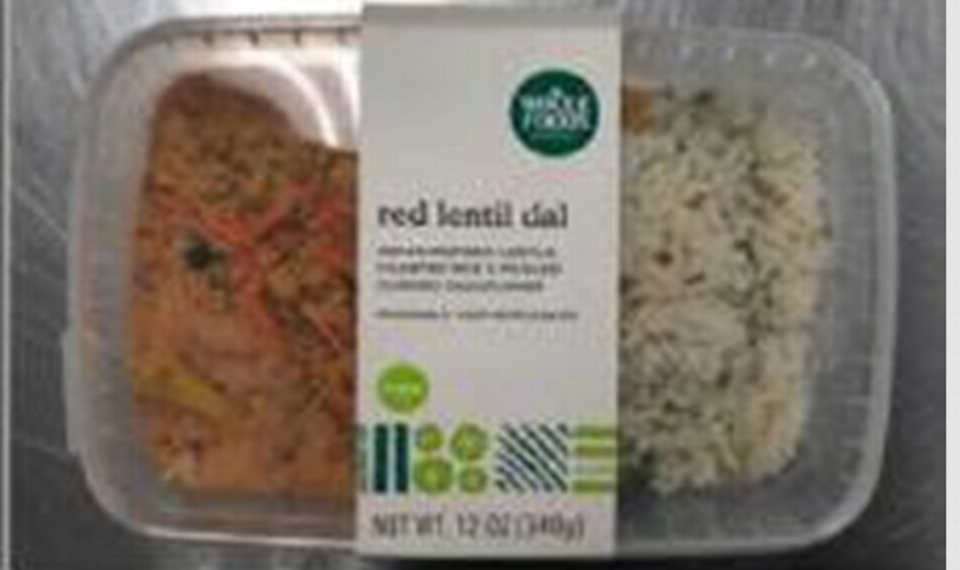 Bakkavor USA de Charlotte, Carolina del Norte, anunció el retiro voluntario de Whole Foods Market Red Lentil Dal, que incluye coliflor al curry en escabeche, un ingrediente producido por Doux South Specialties y vendido por Whole Foods en todo el país. Algunos de los productos pueden estar contaminados con listeria.