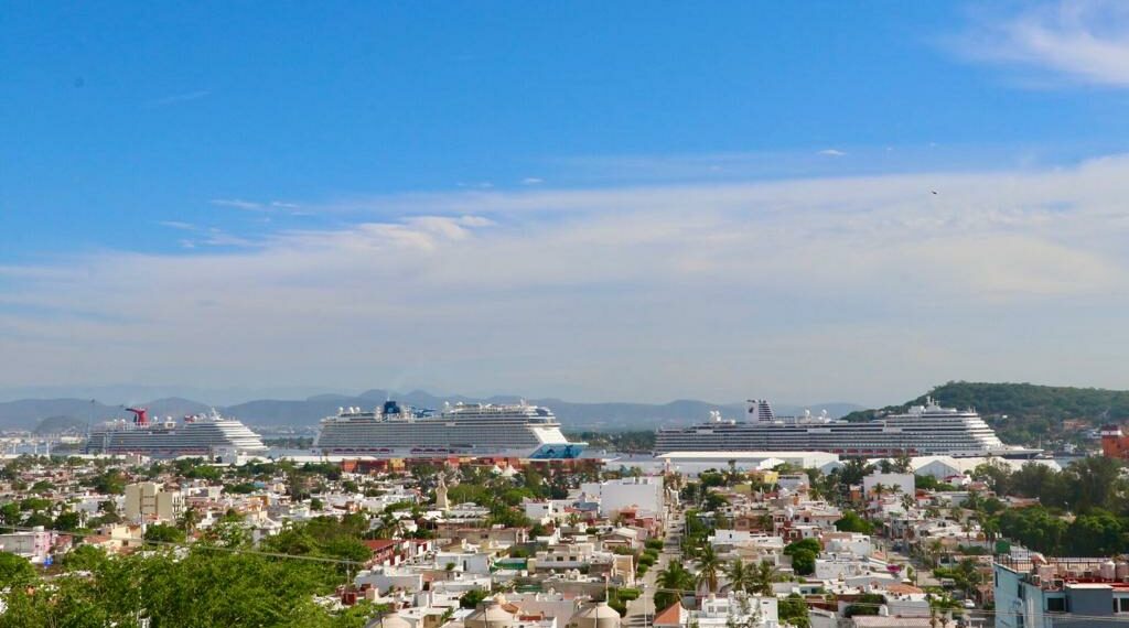 Llegarán tres cruceros con más de 15 mil personas mañana a Mazatlán