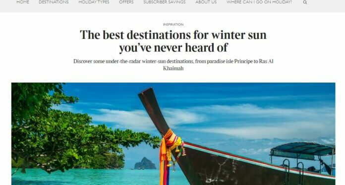 ‘The Times’ sitúa La Gomera entre los quince mejores destinos del mundo con sol para viajar en invierno