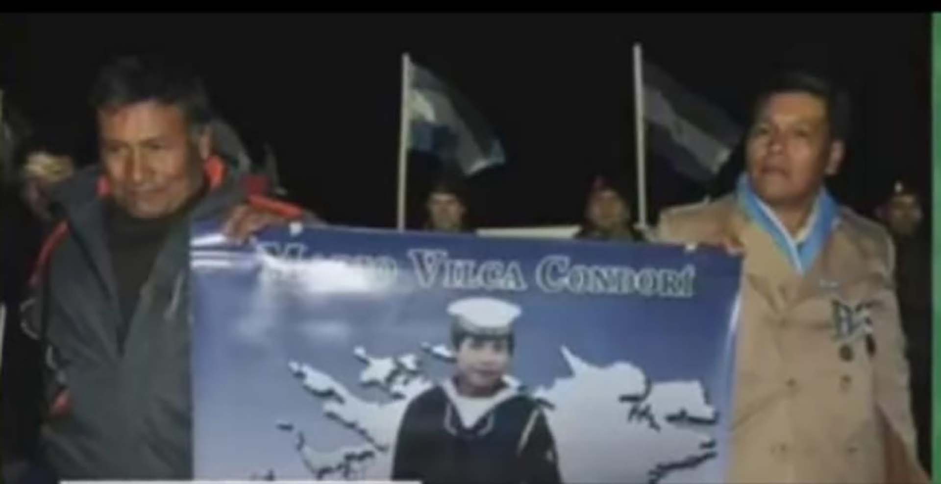 Juan Bautista y Anastacio en un homenaje a su hermano Mario Vilca Condorí en Salta