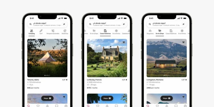 Airbnb sumó Categorías, una nueva forma de organizar tu viaje