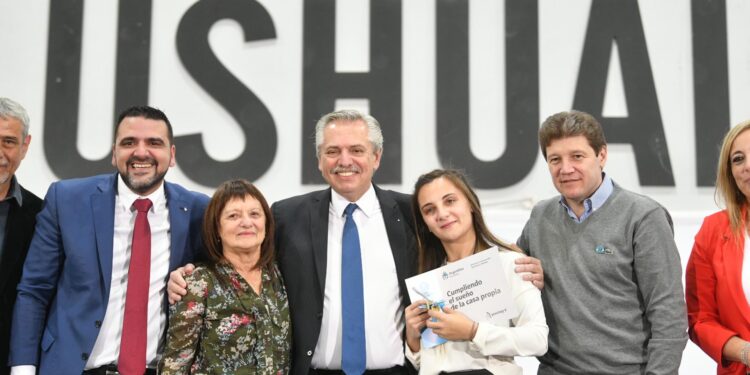 Alberto Fernández encabezó días atrás un acto en Tierra del Fuego