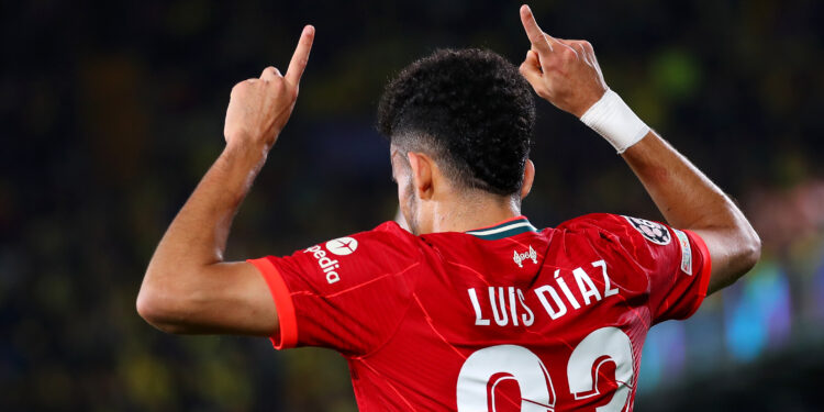El colombiano anotó el empate parcial en la semifinal ante Villarreal. Foto: @LFC