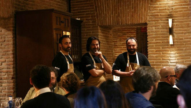 Los hermanos Gorrotxategi durante la presentaci